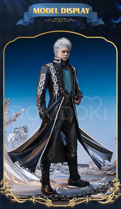 IN STOCK Vergil Cosplay Cotsume Game Cosplay【S-3XL】DokiDoki-R Vergil Nelo Angel Slayer Men Halloween Plus size