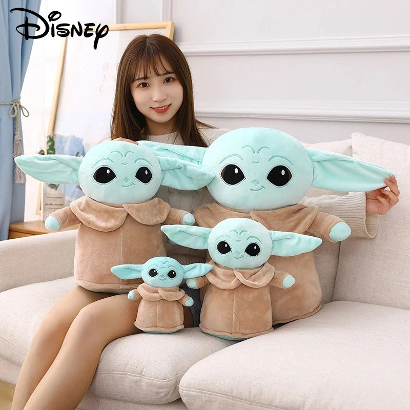 18cm Disney Yoda Baby Plush Toy Master Aliens Stuffed Anime Cartoon Baby Dolls Fill Toy Kawaii Gift Decorations Girls Kids Gift