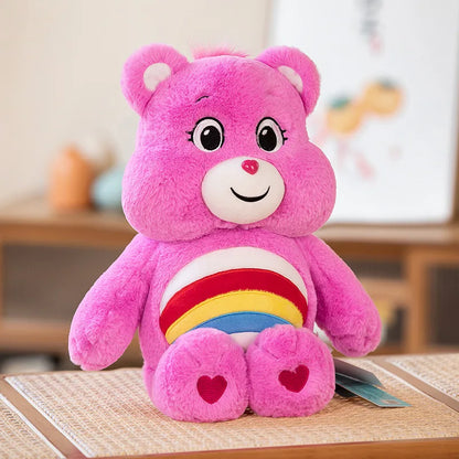 Rainbow Bear Plush Cute Anime Teddy Bear Toy Big Size Stuffed Doll Soft Cushion Kawaii Room Decor Pillow Xmas Gifts