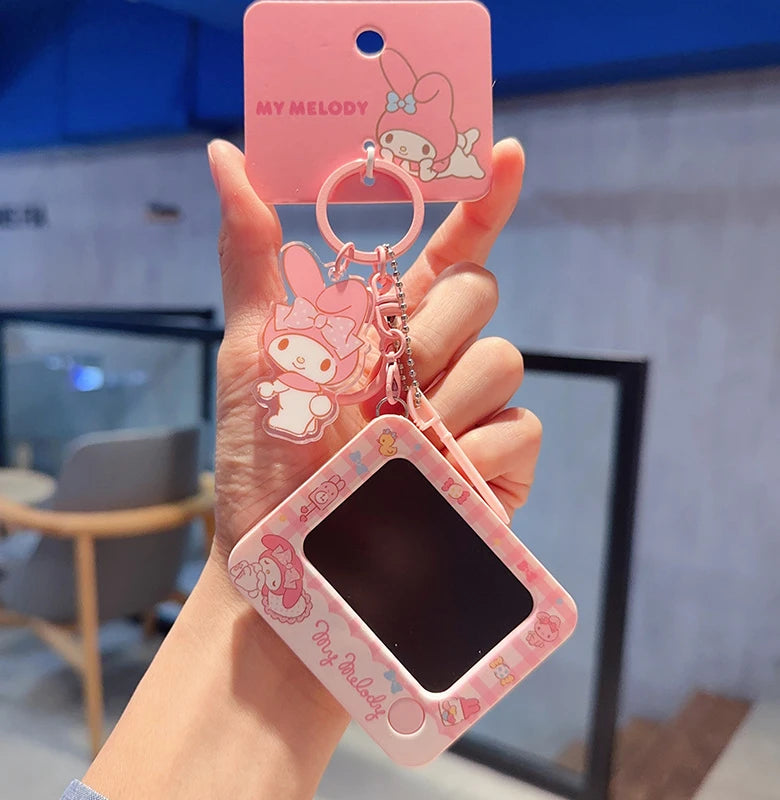 Genuine Sanrio Hello Kitty Kuromi Melody Pachacoo Cinnamoroll Hangyodon Gudetama Writ Boar Graffiti Toy Keychain Birthday Gift