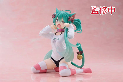 TAITO Hatsune Miku Cat Ear T-Shirt Ver. 13CM PVC Model