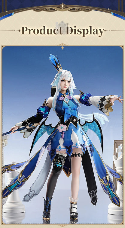 Cerydra Cosplay Costume Game Honkai: Star Rail【S-2XL】DokiDoki-SR HSR Women Halloween Dress Cosplay Cerydra Wings Wig Plus Size
