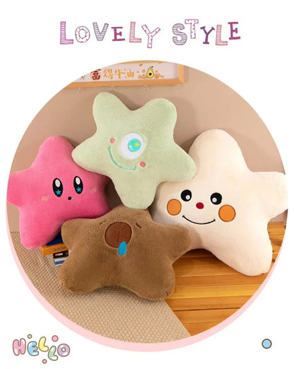 New Kawaii 55-70cm Cartoon Bedroom Pentagram Children's Pillow Backrest Cute Plush Toy Boy Girl Gift