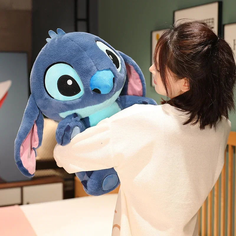 Cute Stitch Plush Toy Soft Lilo & Stitch Purple Angel Stuffed Anime Doll Cartoon Figure Alien Plushies Cuddly Pillow Gifts Girl