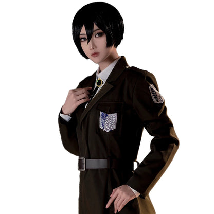 Mikasaa Ackermann Cosplay Costume Anime Cosplay【S-2XL】DokiDoki-R Cosplay Levii/Mikasaa Uniform Plus size
