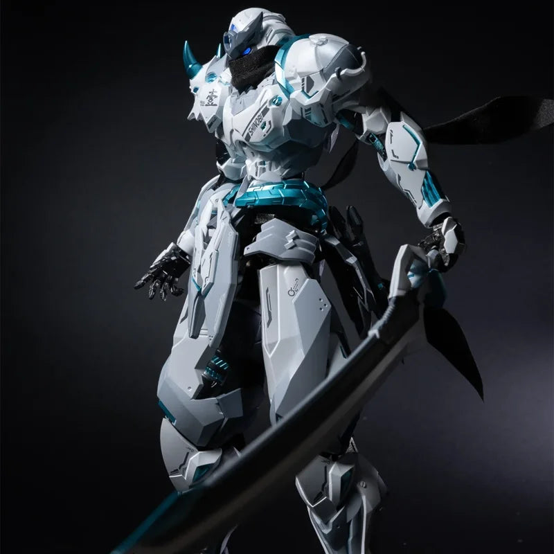 White Ghost CD-07W Series Alloly Die Cast Frame Action Figure Exquisite Desktop Decore Die-Cast Assembly Model Toy Surprise Gift