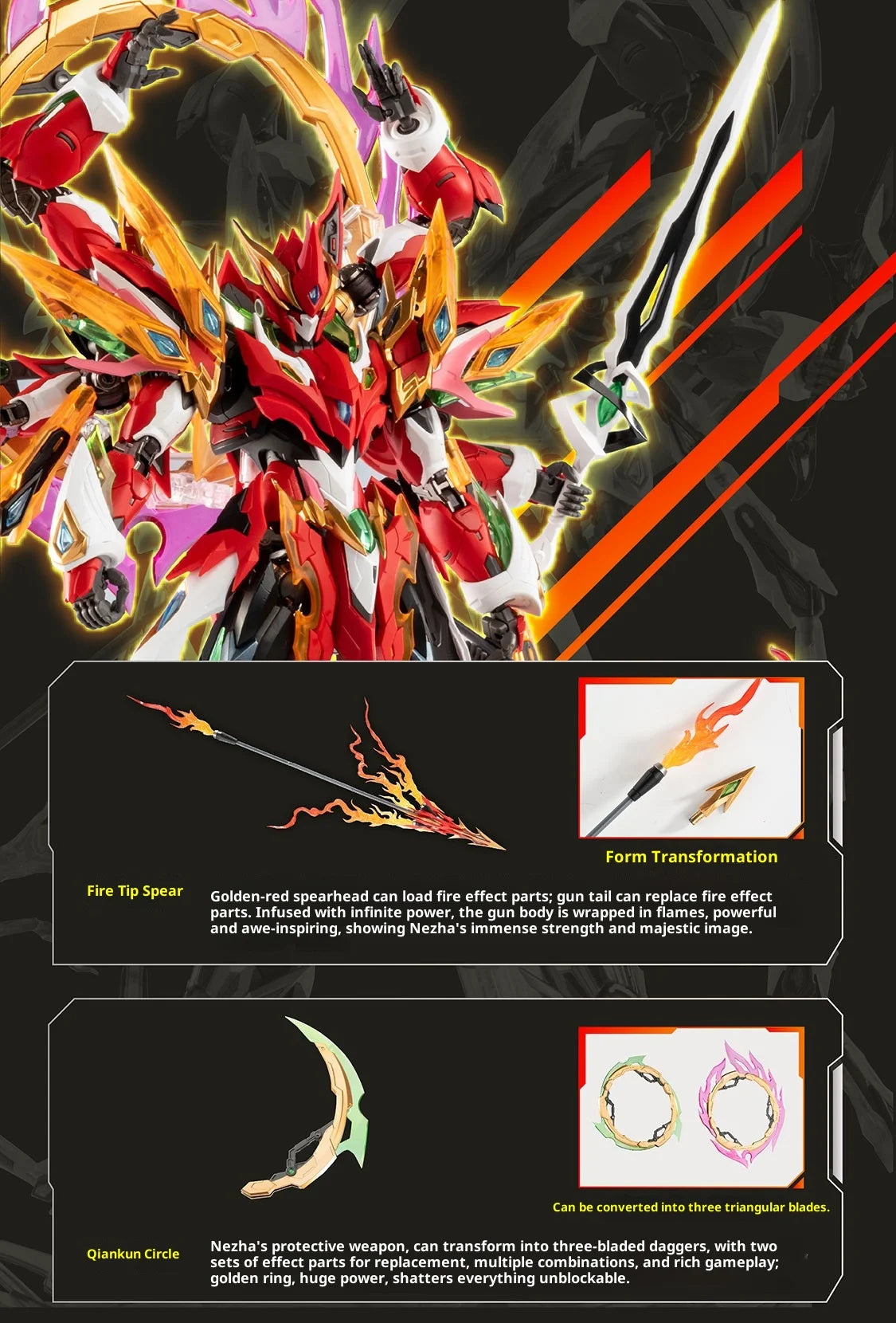 Bandai Ne Zha 1/10 Scale Alloy Frame Model Kit