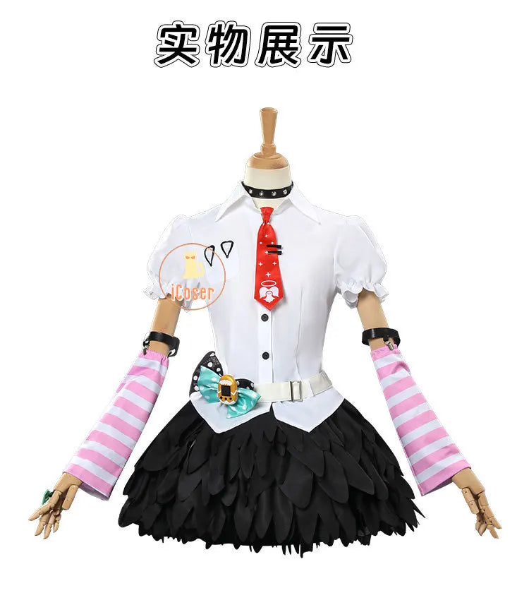 Chinatsu Remiel Cosplay Costume Skirt Uniform Angels of Delusion Zenless Zone Zero Halloween Party for Women Girls Carnival Prop
