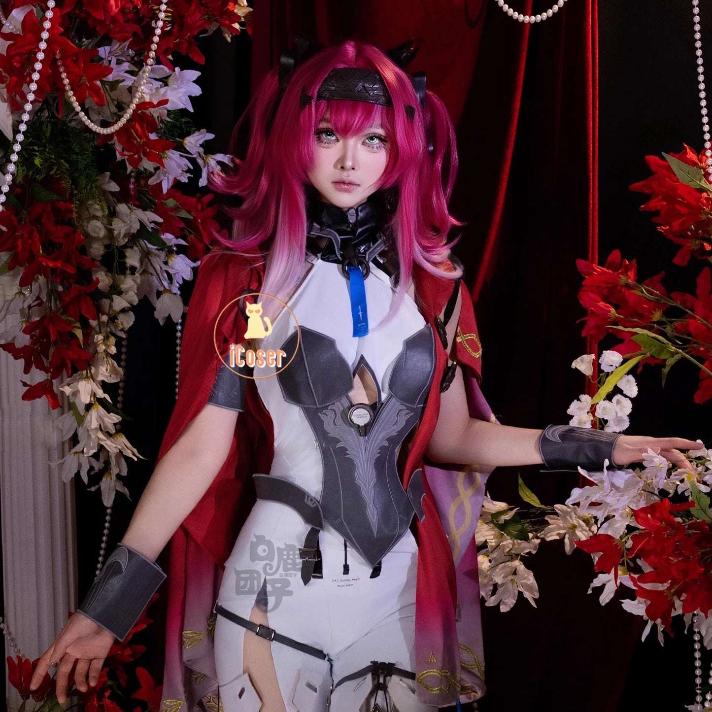 Wuthering Waves Lupa Cosplay Costume Wig Bodysuit Earrings Tail Headwear Halloween Party for Women Girls Carnival Props iCoser