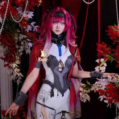 Wuthering Waves Lupa Cosplay Costume Wig Bodysuit Earrings Tail Headwear Halloween Party for Women Girls Carnival Props iCoser