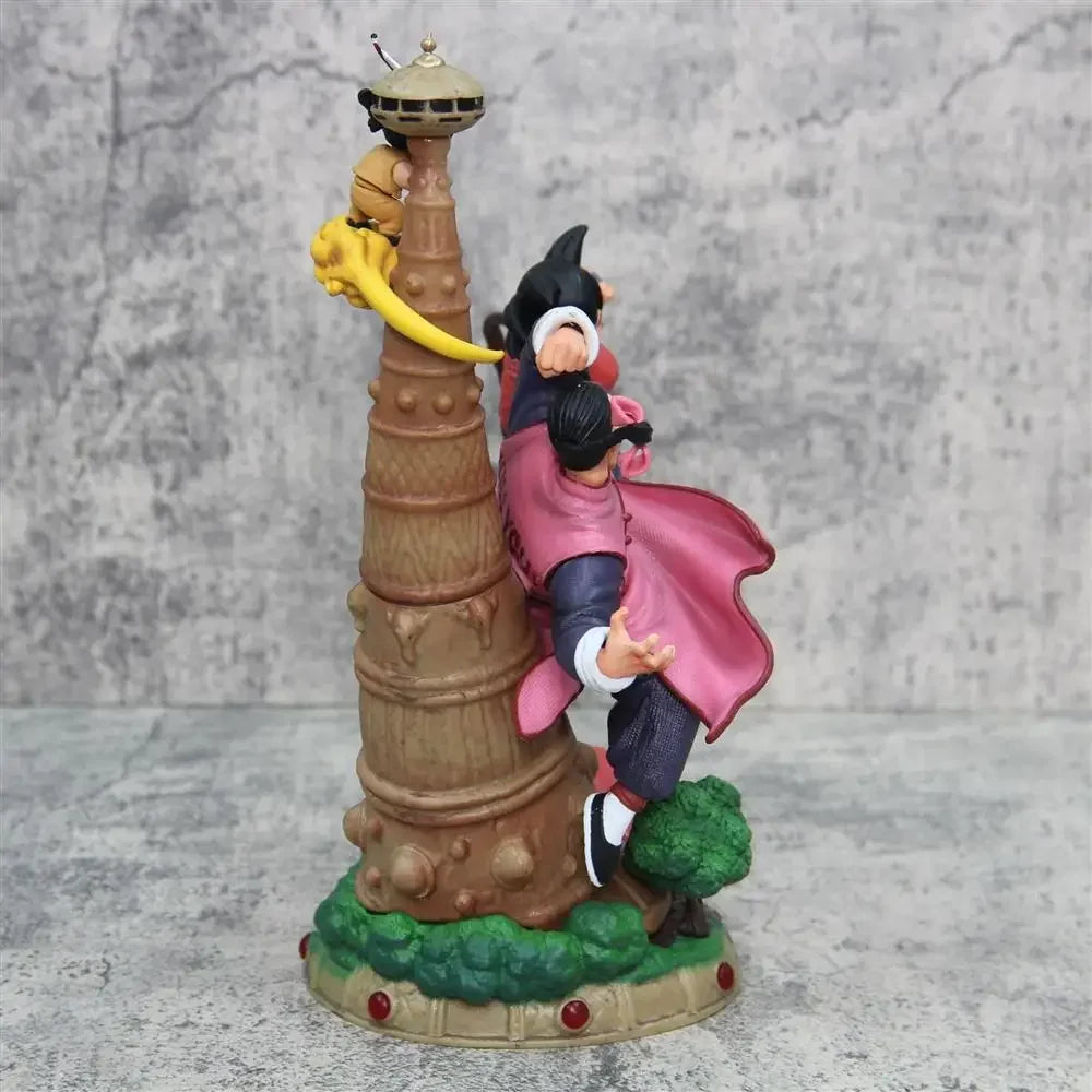 28cm Dragon Ball Anime Figures Goku Figurine Tao Pai Pai Vs Son Goku Series Karin Tower Action Figures Collectible Ornament Toys