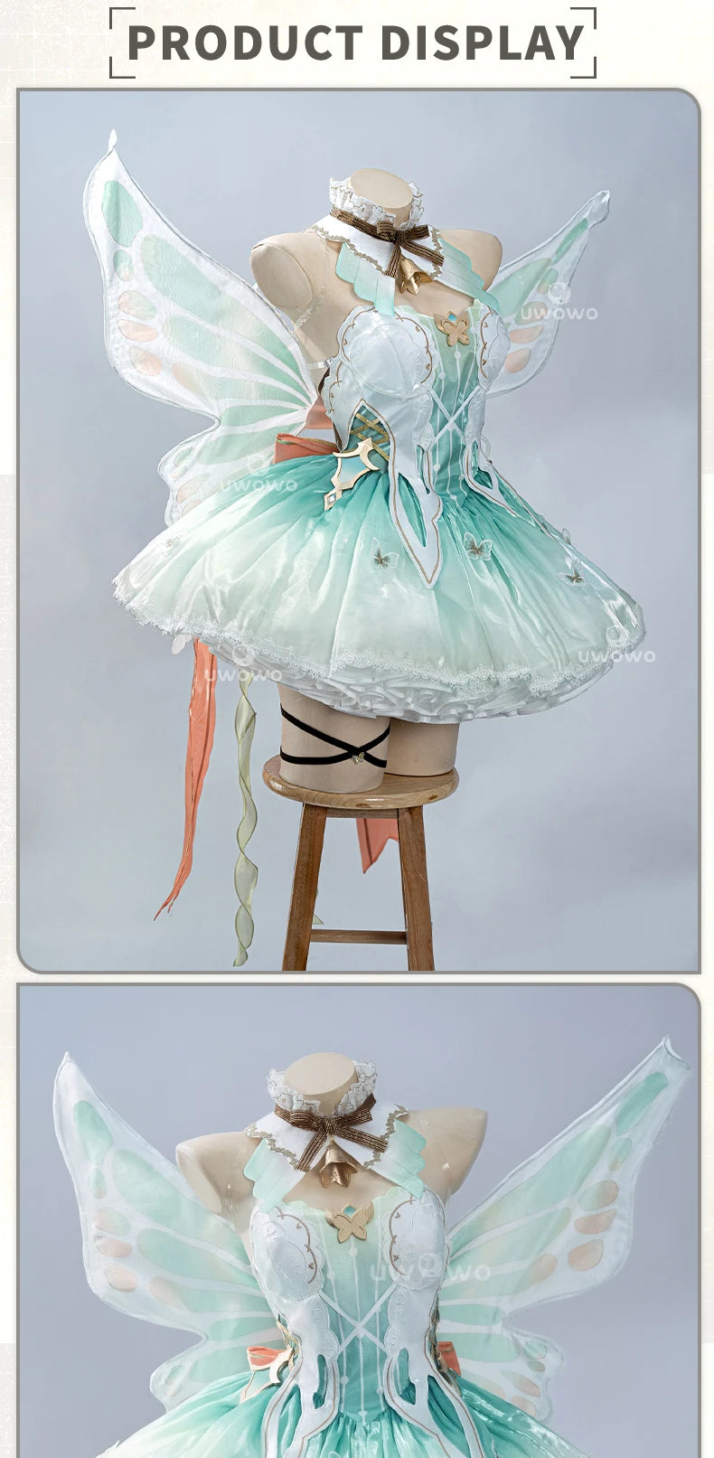 IN STOCK UWOWO Firefly Cosplay Game Honkai Star Rail Fanart Firefly Fairy Princess Cosplay Costume Halloween Costume