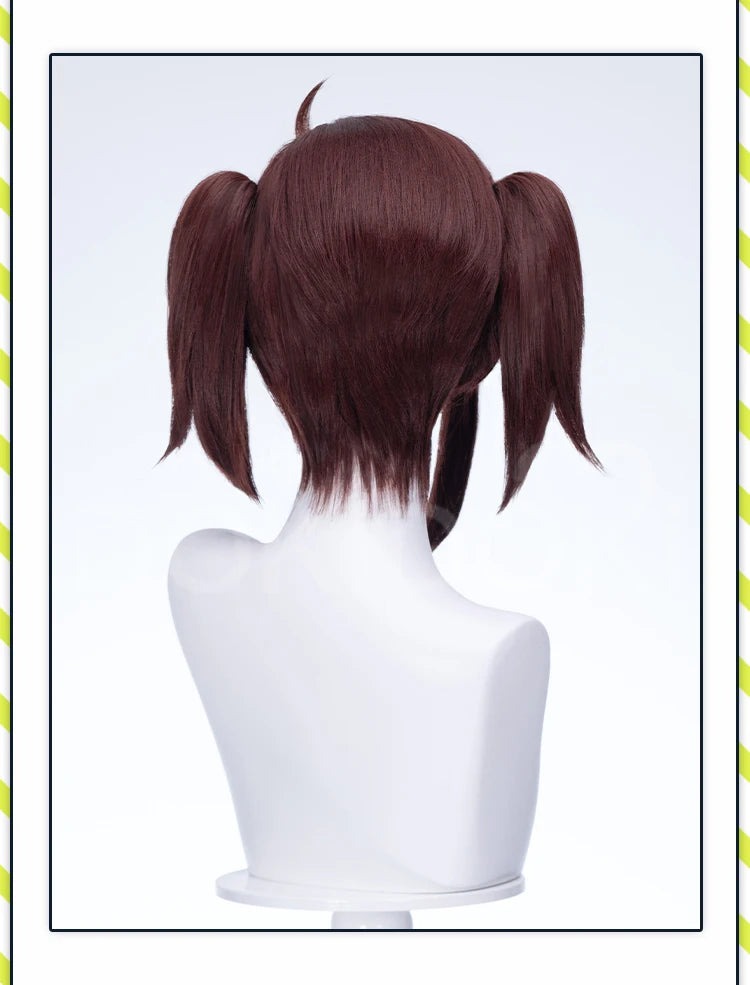 IN STOCK Momo Ayase Wig Anime Dandadan Cosplay DokiDoki Women 38cm Brown Short Hair Ayase Momo Maid Halloween Ear Clips Free Cap