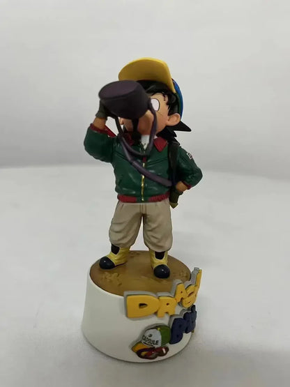 10cm Dragon Ball Cartoon Character Drinking Water Little Goku PVC Action Figure Model Statue Collection Decoration Toys Gift