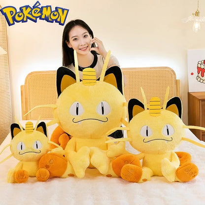35/50CM Big Size Pokemon Meowth Plushies Cartoon Anime Plush Pillow Soft Doll Kawaii Stuffed Plushie Ornament Children's Gifts