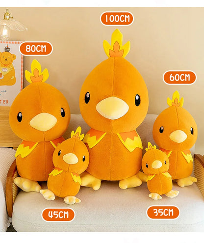 45/60/80CM Big Size Pokemon Torchic Plushies Cartoon Anime Plush Pillow Soft Doll Kawaii Stuffed Plushie Ornament Children Gift