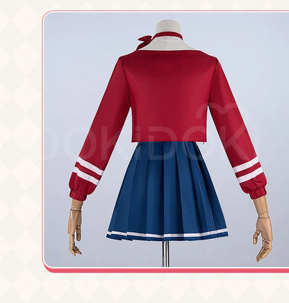 IN STOCK Mita Cosplay Costume Game MiSide【XS-3XL】DokiDoki-N Women Uniform Dress Mita Cosplay Hat Gloves Plus Size