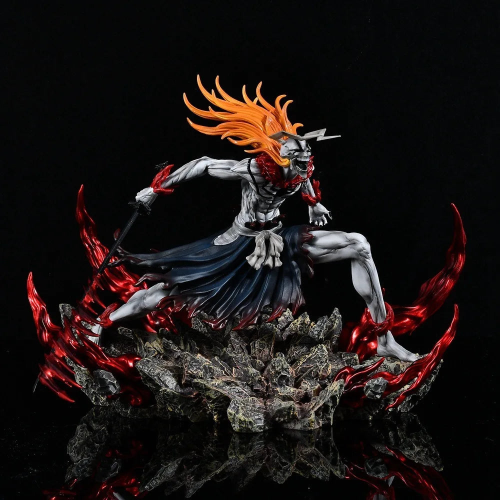New Bleach Figure Kurosaki Ichigo Anime Figures Action Statue Model Doll Collection Room Decoration Desk Toys Halloween Gifts