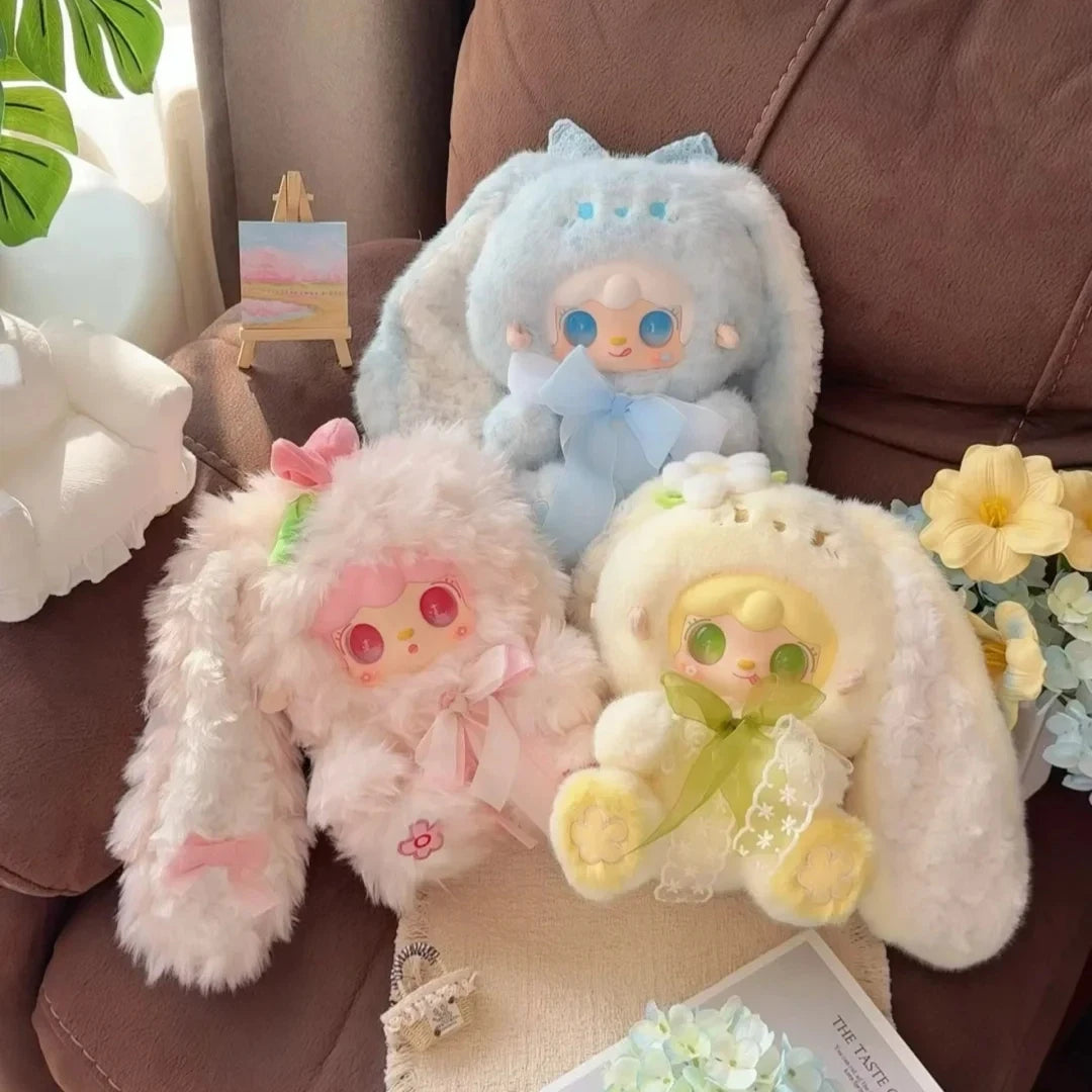 Yooki 400% Bunny'S Florall Fragments Series Vinyl Blind Box Doll Accompany Soft Plush Doll Mystery Box Desktop Ornament Toy Gift