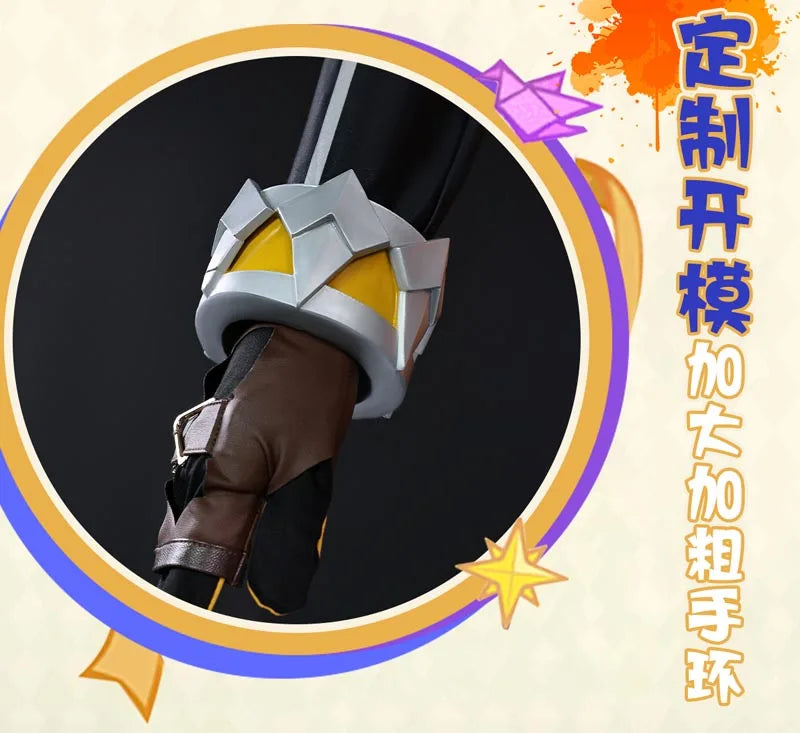 Genshin Impact Bennett Cosplay Costume Wig Uniform Adventures in Blazing Hue New Skin 3D Accessories Halloween Party Women Men