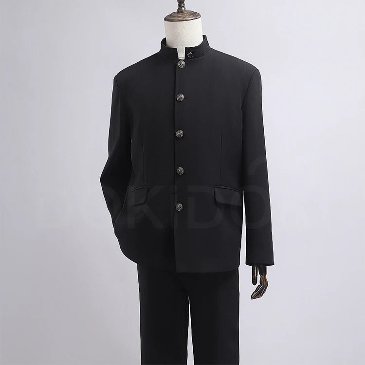 Ken Takakura Rintarou Cosplay Costume Anime【S-2XL】DokiDoki-R Men Black Universal School Uniform Suit Daily DK Costume Plus Si