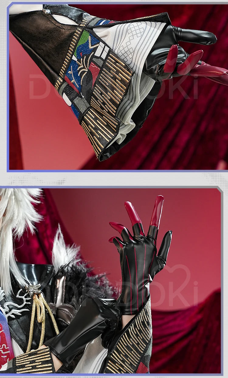 Lappland Saluzzo Cosplay Costume Game Arknights DokiDoki-SR Lappland Cosplay Wig Ears Women Halloween Costume Wig