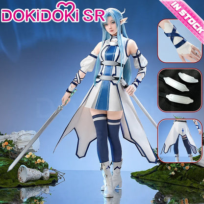 IN STOCK Yuuki Asuna Cosplay Costume Anime Sword Art Online DokiDoki-SR Female Costume Water Elf Asuna Cosplay