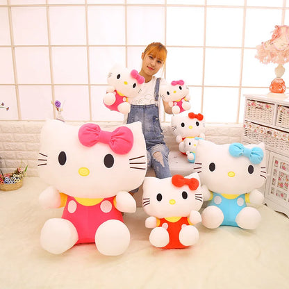 Big Size Sanrio Plush Hello Kitty Plush Hello Kitty Plushies Kawaii Hello Kitty Stuffed Dolls Animal Toy Ragdoll Home Xmas Gift