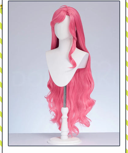 Alice Auriana Wig Anime LoliRock Cosplay Wig DokiDoki Women Pink Orange Long 100cm Curly Alice Cosplay Hair Free Wig Cap