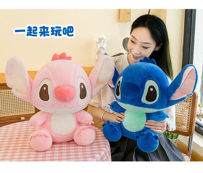45/60/80CM Super Big Size Disney Stitch Anime Plush Stuffed Doll Kawaii Room Decoration Plushies Children's Pillow Holiday Gifts