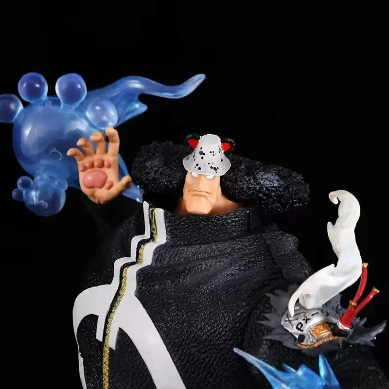 32cm Anime One Piece Figure Bartholemew Kuma Figurine 2 Hands With Light Statue Collection Decor Ornaments Model Doll Gift Toys