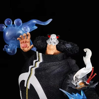 32cm Anime One Piece Figure Bartholemew Kuma Figurine 2 Hands With Light Statue Collection Decor Ornaments Model Doll Gift Toys