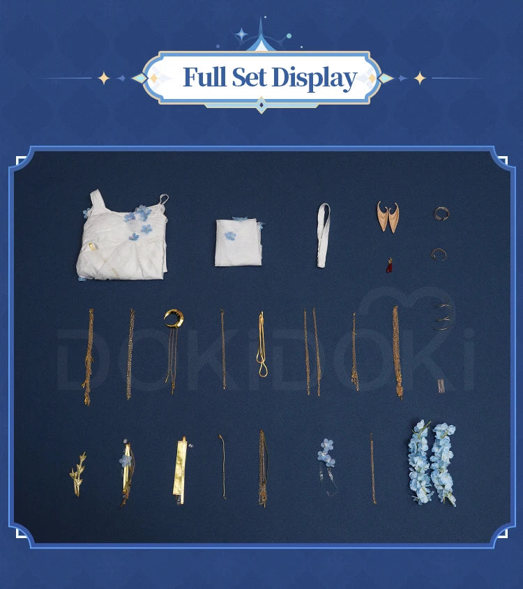 IN STOCK Frieren Cosplay Doujin Costume Anime Frieren: Beyond Journey's End DokiDoki-SR Women Witch Dress Frieren Oracle Wig