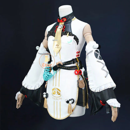 Dialyn Cosplay Costume Wig Zenless Zone Zero Uniform Earrings Headwear Telephone Prop Halloween Party Carnival for Women Girls