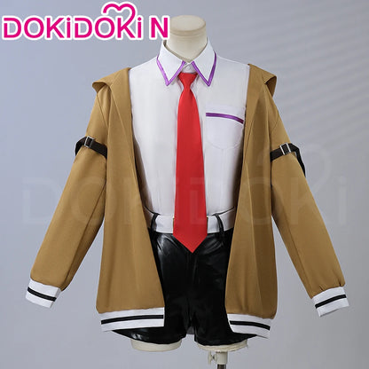 Makise Kurisu Cosplay Costume Game Steins Gate Cosplay【S-2XL】DokiDoki-N Women Uniform Costume Makise Kurisu Cosplay Plus Size