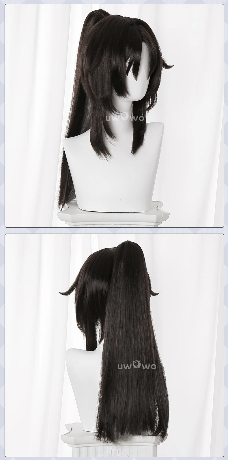UWOWO Nekomiya Mana Wig Game Zenless Zone Zero Cosplay/ZZZ Cosplay Nekomiya Mana  Cosplay Wig Long Hair Black Hair