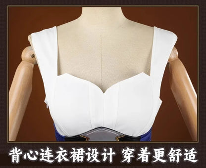 iCoser Honkai Star Rail Fate Saber Cosplay Costume Wig Dress Uniform Headwear Carnival Halloween Party Women Girls Props Gifts