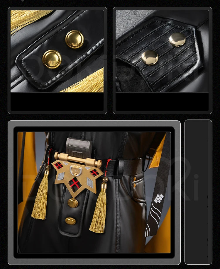 IN STOCK Yixuan Cosplay Costume Game Zenless Zone Zero DokiDoki-R ZZZ Women Black Yellow Bodysuit Yixuan Cosplay Master Costume