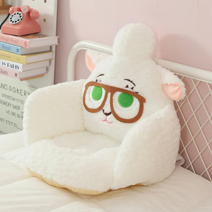   Disney Zootopia Judy Hopps Plush Seat Cushion Cute Cartoon Anime Nick Wilde Bellwether Comfortable Non-slip Cushion Gifts