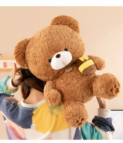 Hot 30-50CM Kawaii Cartoon Anime Honey Pot Teddy Bear Animal Doll Cute Plush Toy Children's High Quality Stuffed Toy Pillow