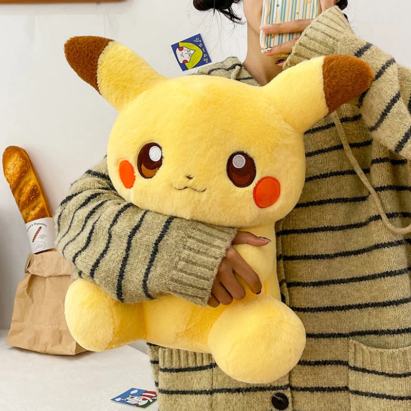 40/80cm Large Pikachu Pokemon Plush Toys Cartoon Doll Cute Ornament Stuffed Plushie Pikachued Pillow Pokémon Gift for Children