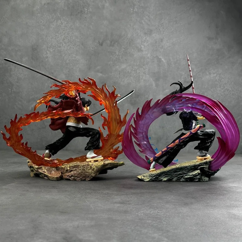 2025 Demon Slayer Anime Figures Tsugikuni Yoriichi Action Figure With Light Pvc Statue Figurine Model Doll Toys Christmas Gifts
