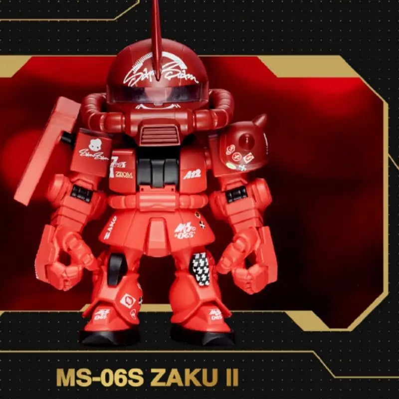 Original Bandai Gundam Blind Box QMSV 5TH Anniversary Special Toy Mystery Box RX-78-2 ZAKU FREEDOM XXXG-00W0 Action Figure Gift