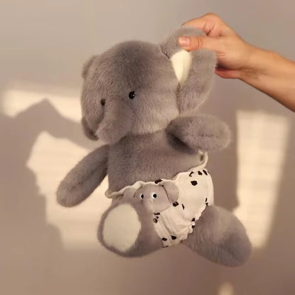Creative Run Fast Series Plush Toys Cartoon Stuffed Animals Soft Nappies Huggies Elep Cute Wolf Babys Appease Pillow Kid Gifts