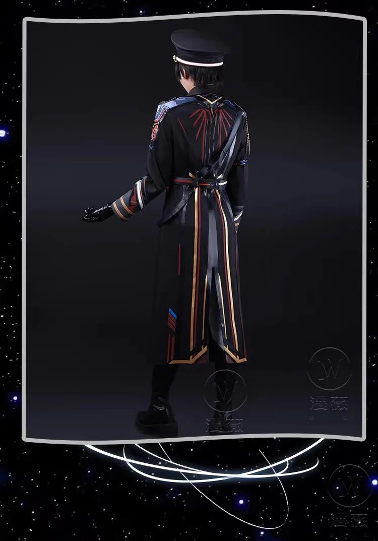 Love and Deepspace Caleb Cosplay Costume Wig Farspace Colonel Uniform Trench Halloween Party for Women Men Carnival Cos Props