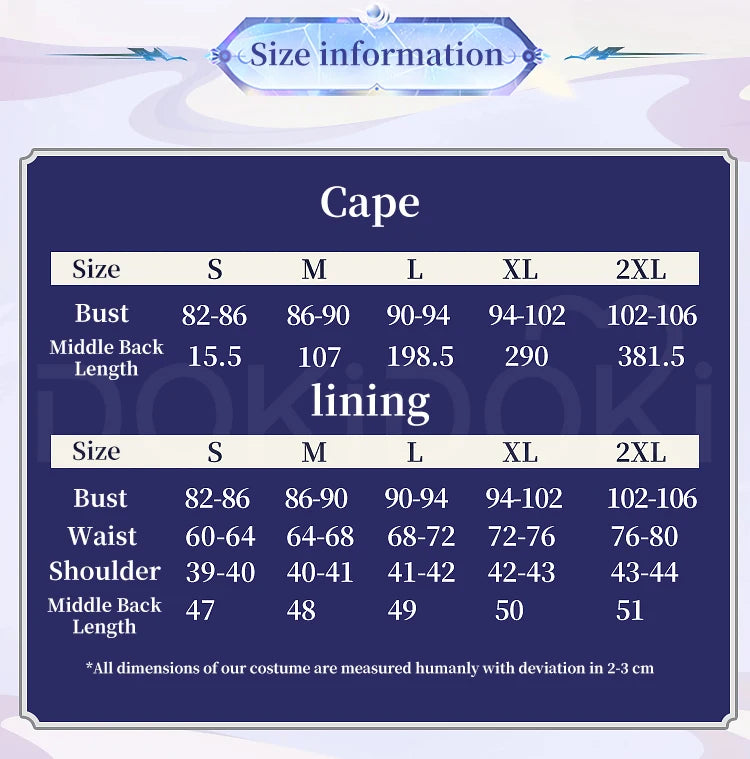 Columbina Cosplay Costume Genshin Impact【S-2XL】DokiDoki-R Nod-Krai Women Dress Columbina Hypersalenia Plus Size