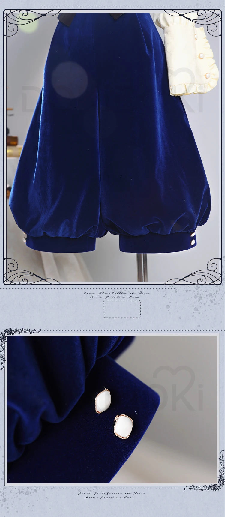Souseiseki Cosplay Costume Anime Rozen Maiden Cosplay DokiDoki Women Cute Blue Dress Christmas Costume Souseiseki Cosplay