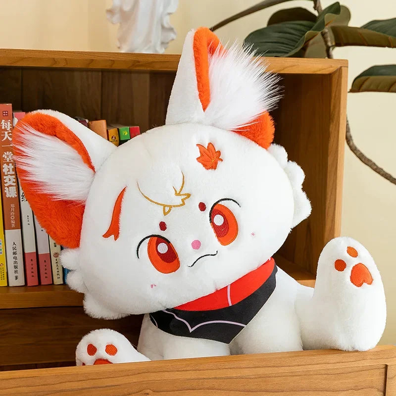 Kawaii Kazuha Cat Plush Toys Game Figure Dolls Game Peripheral Accompany Sleep Toy Creative Home Decoration Game Lover Kid Gifts