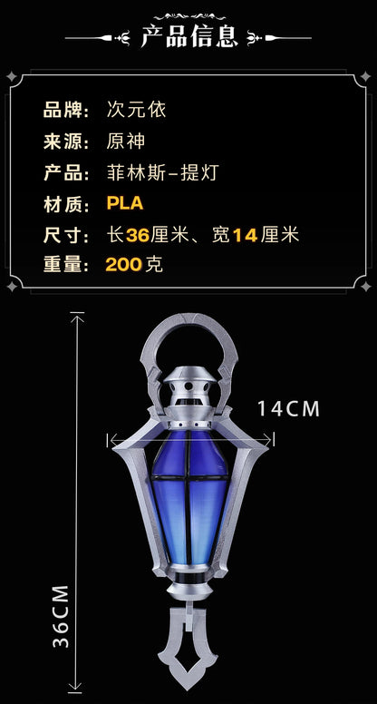 Genshin Impact Kyryll Chudomirovich Flins Cosplay Lamp Prop Luminous PLA Material Halloween Party for Women Men Christmas Gifts