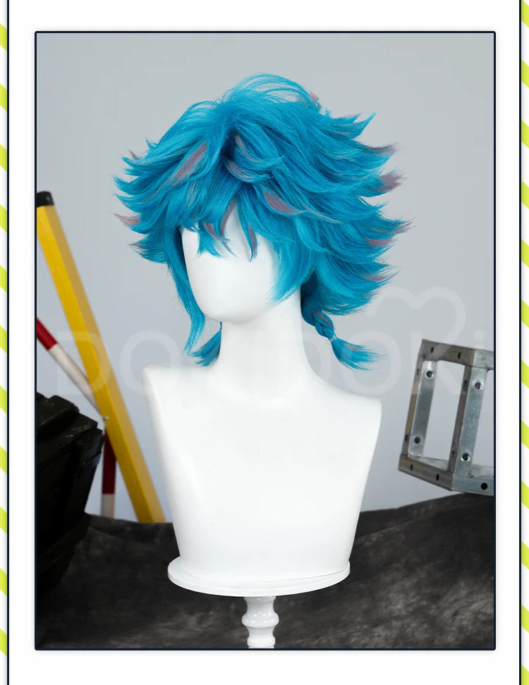 Ishaa Ekkoo Maddiee Aniviaa LeBlancc Cosplay Wig Game Anime DokiDoki Women Men Short Hair Ishaa Cosplay Free Wig Cap